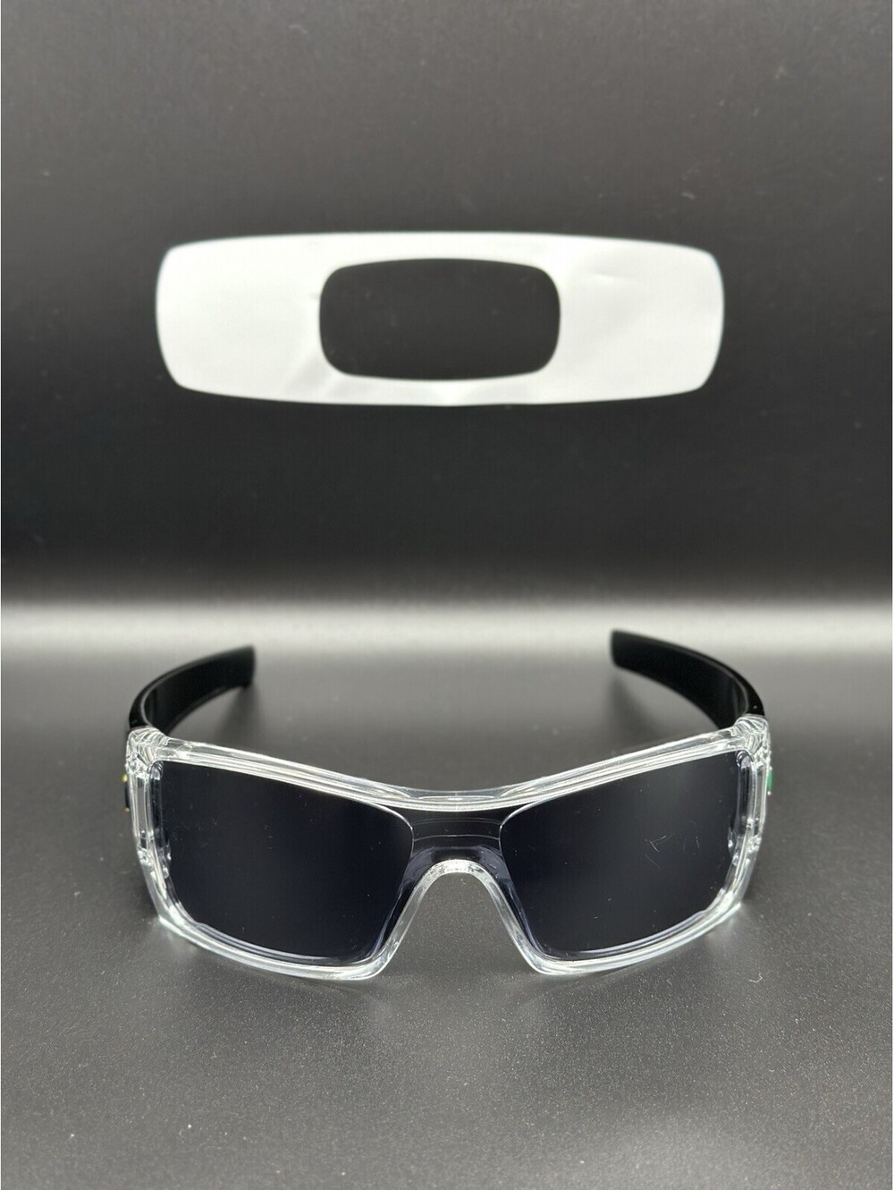 Oakley Batwolf Polished Clear/Black W/ Grey Lenses